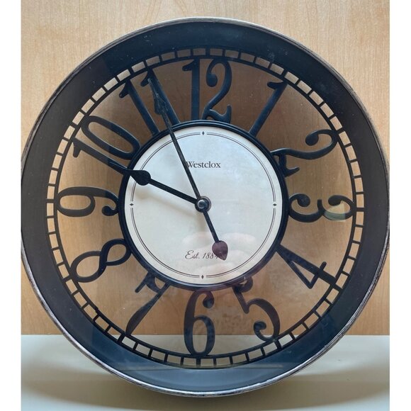 Westclox Industrial Style Wall Clock 12" - Picture 1 of 12